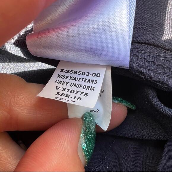 Pair 2 Gap Black and Navy High Waist Uniform Pants Size 2 - Picture 8 of 11